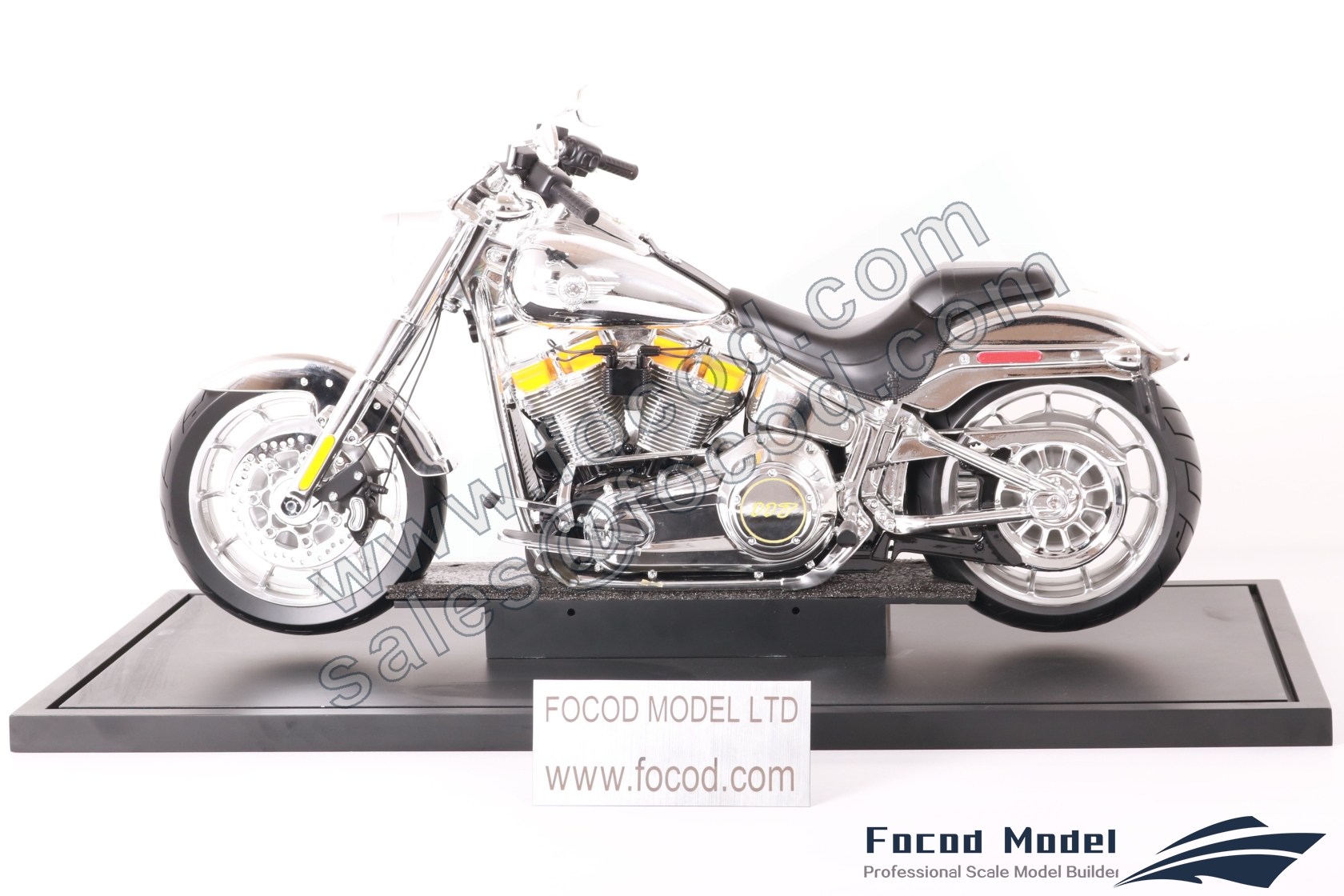 custom made model of Harley-Davidson Fat Boy Gray Ghost 2025 motorcycle